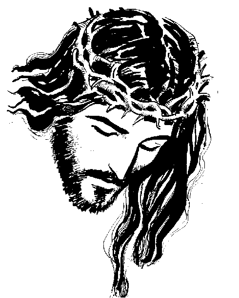 Jesus with crown of thorns.