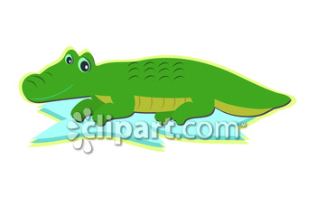 Reptiles and croc clipart image.