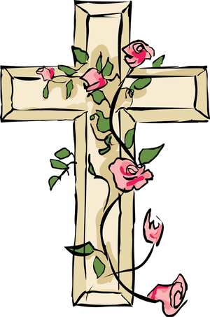 Cross Flower Clipart.