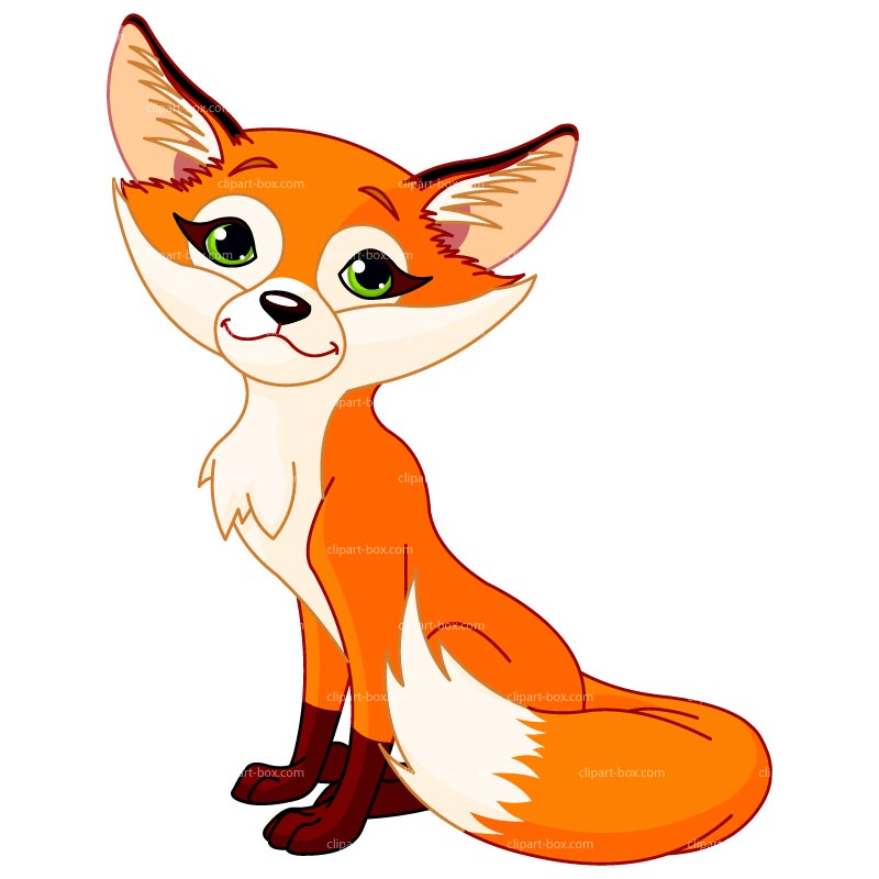 Clip Art Baby Fox Clipart.