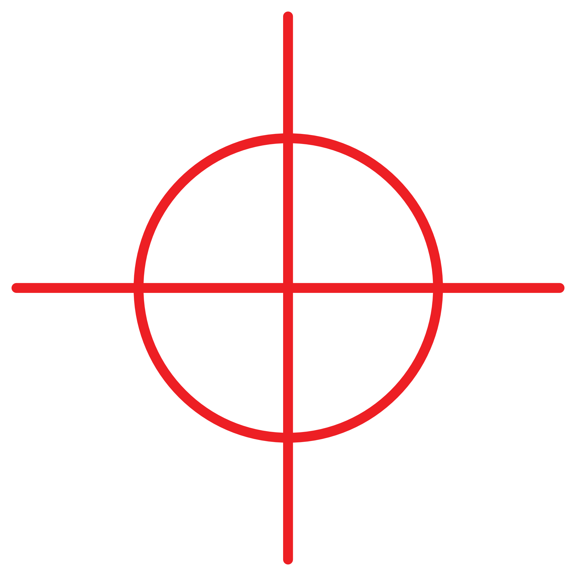 Crosshair PNG Transparent Image.