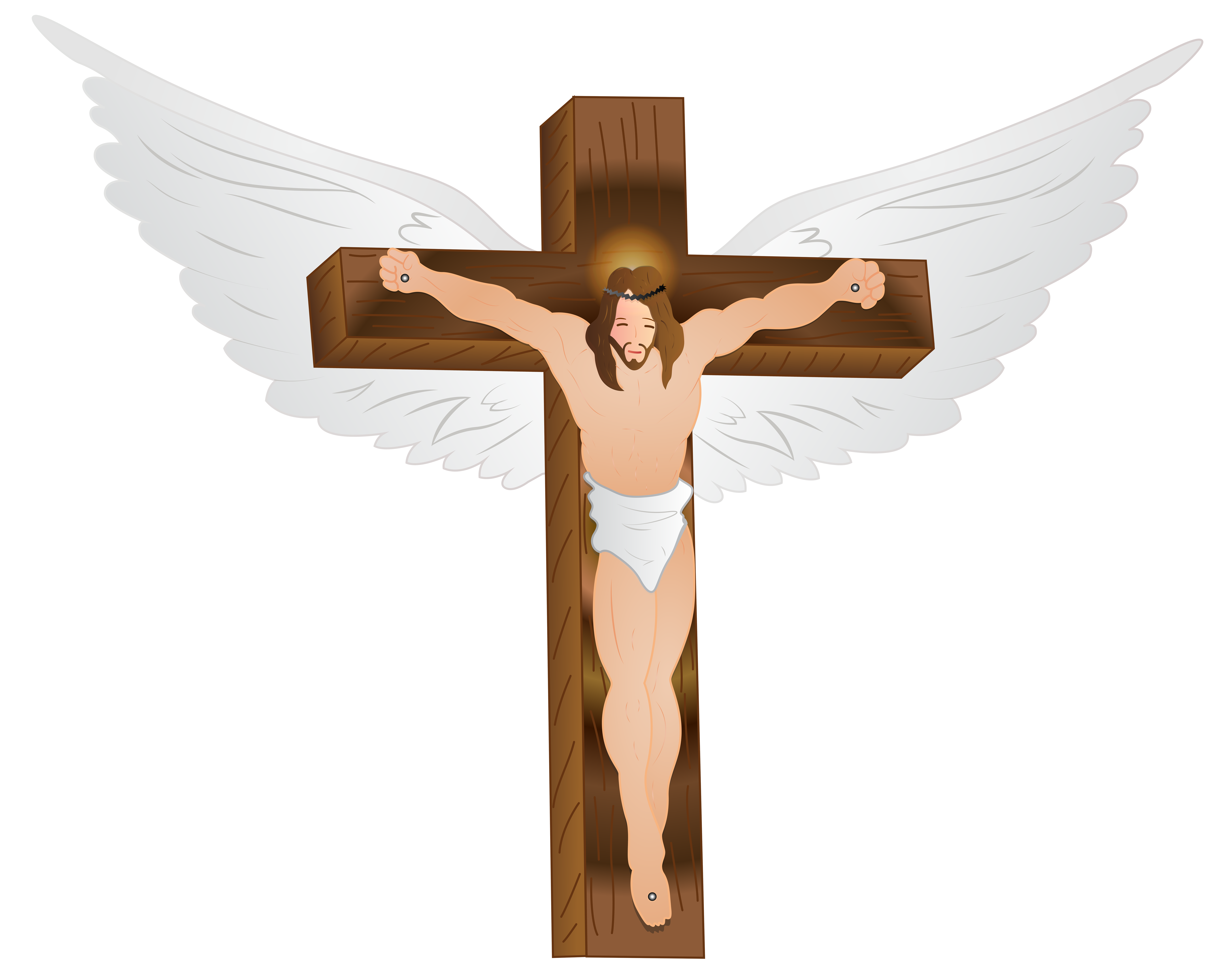 Jesus Christ on the Cross PNG Clip Art Image.