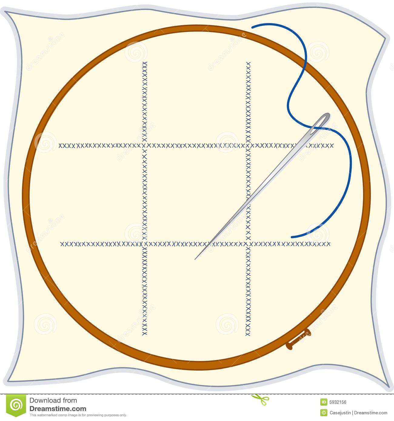 Embroidery Hoop Clipart.