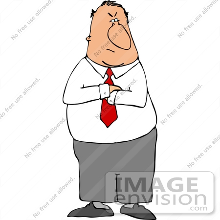 Crossed arms clipart.