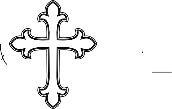 Cross Clipart Black And White.