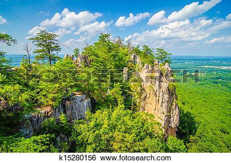 Stock Images of beautiful aerial landscape views from crowders.