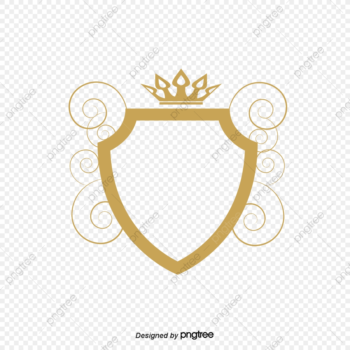 Shaped Yellow Crown Frame Picture, Crown Clipart, Frame Clipart.