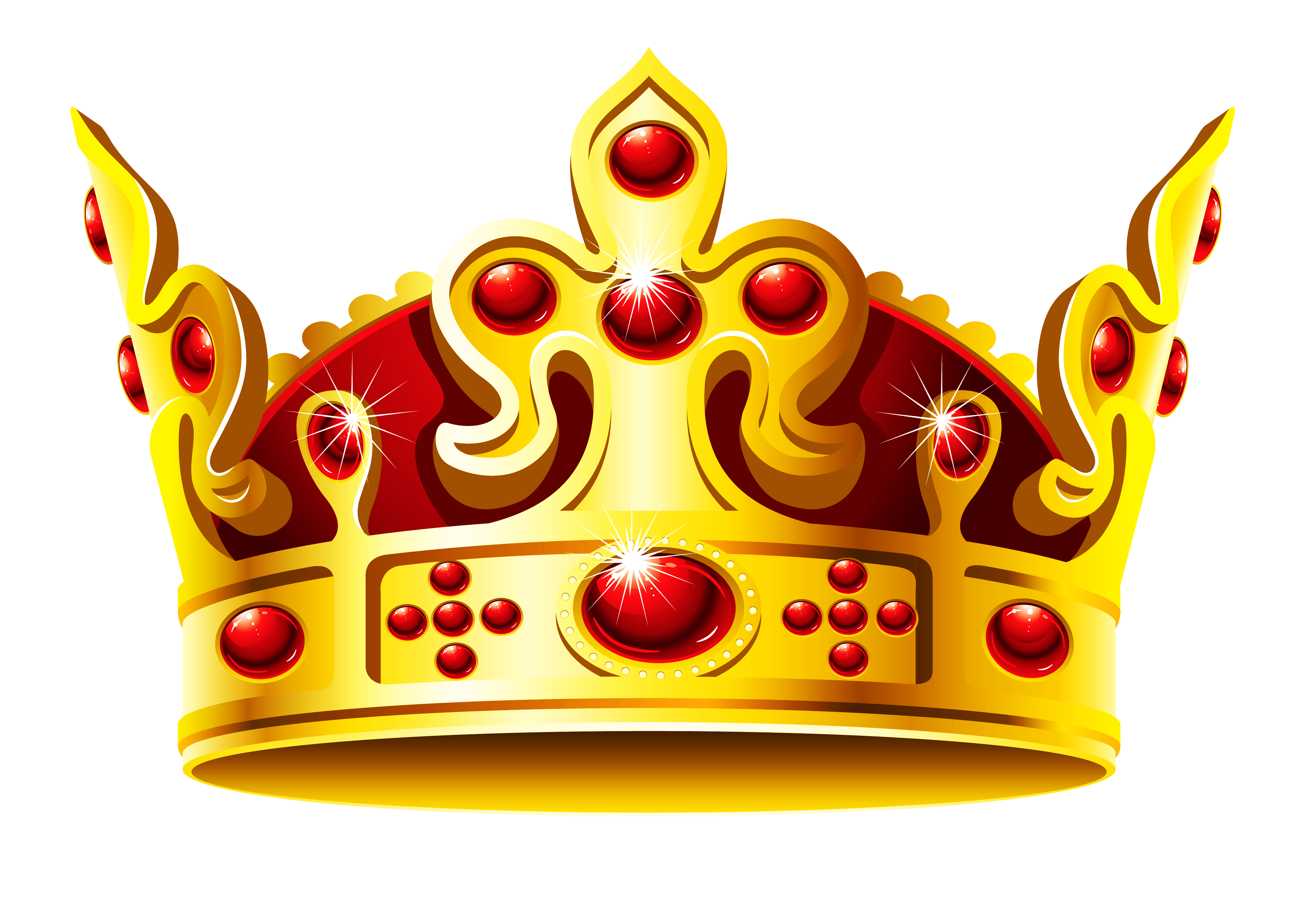 Crown King Gold Icon.