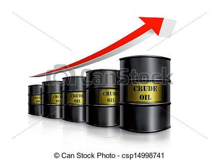 Drawings of crude oil.