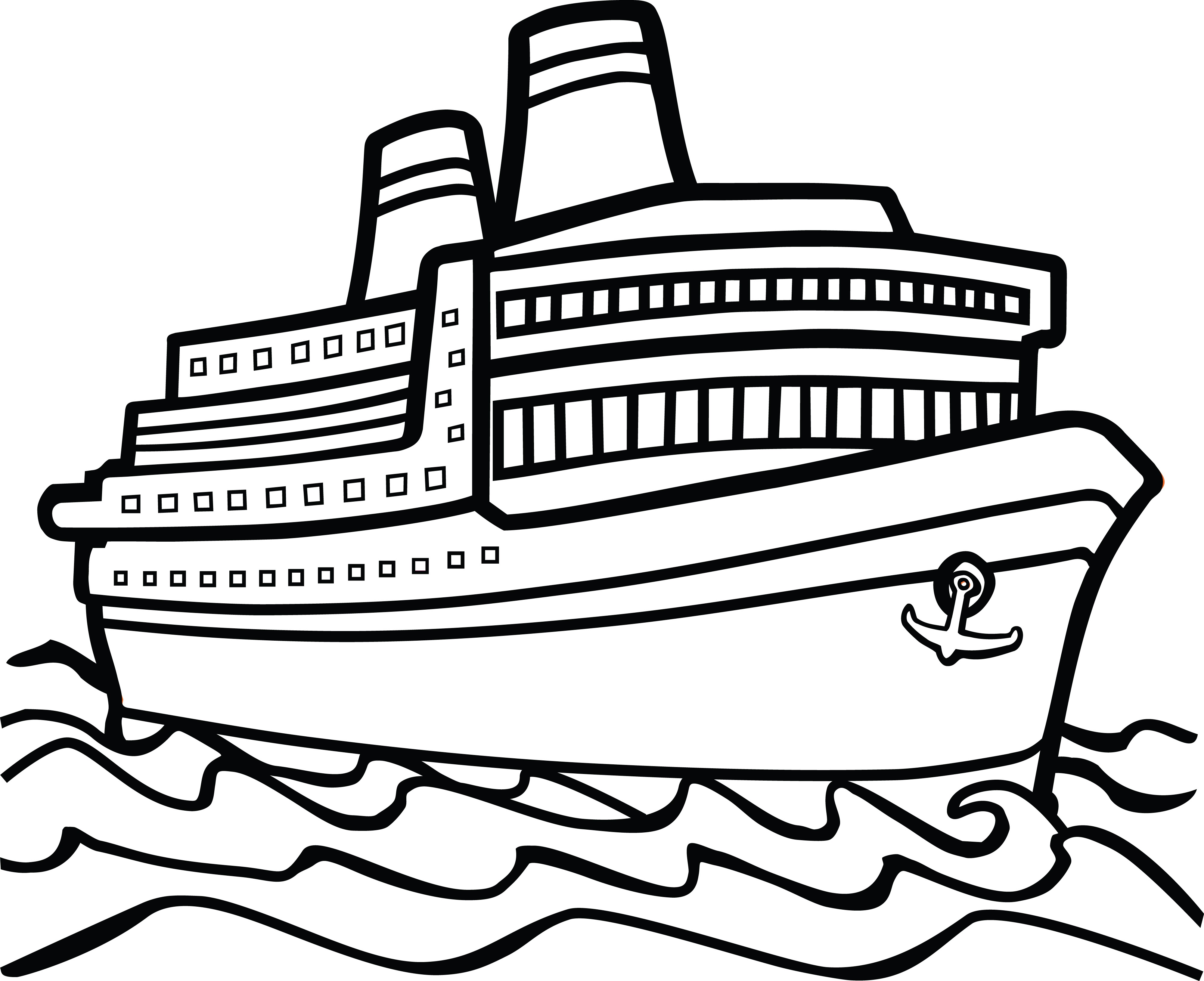 Cruise Ship Clip Art Black And White Free 20 Free Cliparts Download