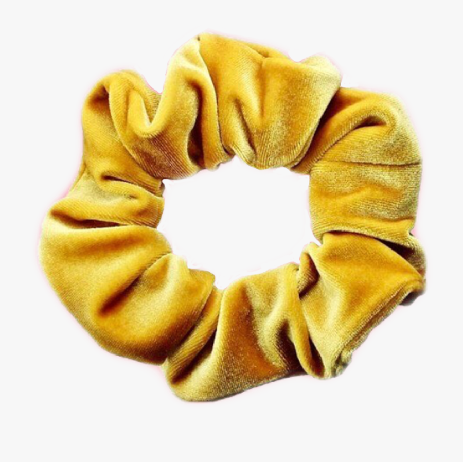 Scrunchie Hairtie Yellow Aesthetic.