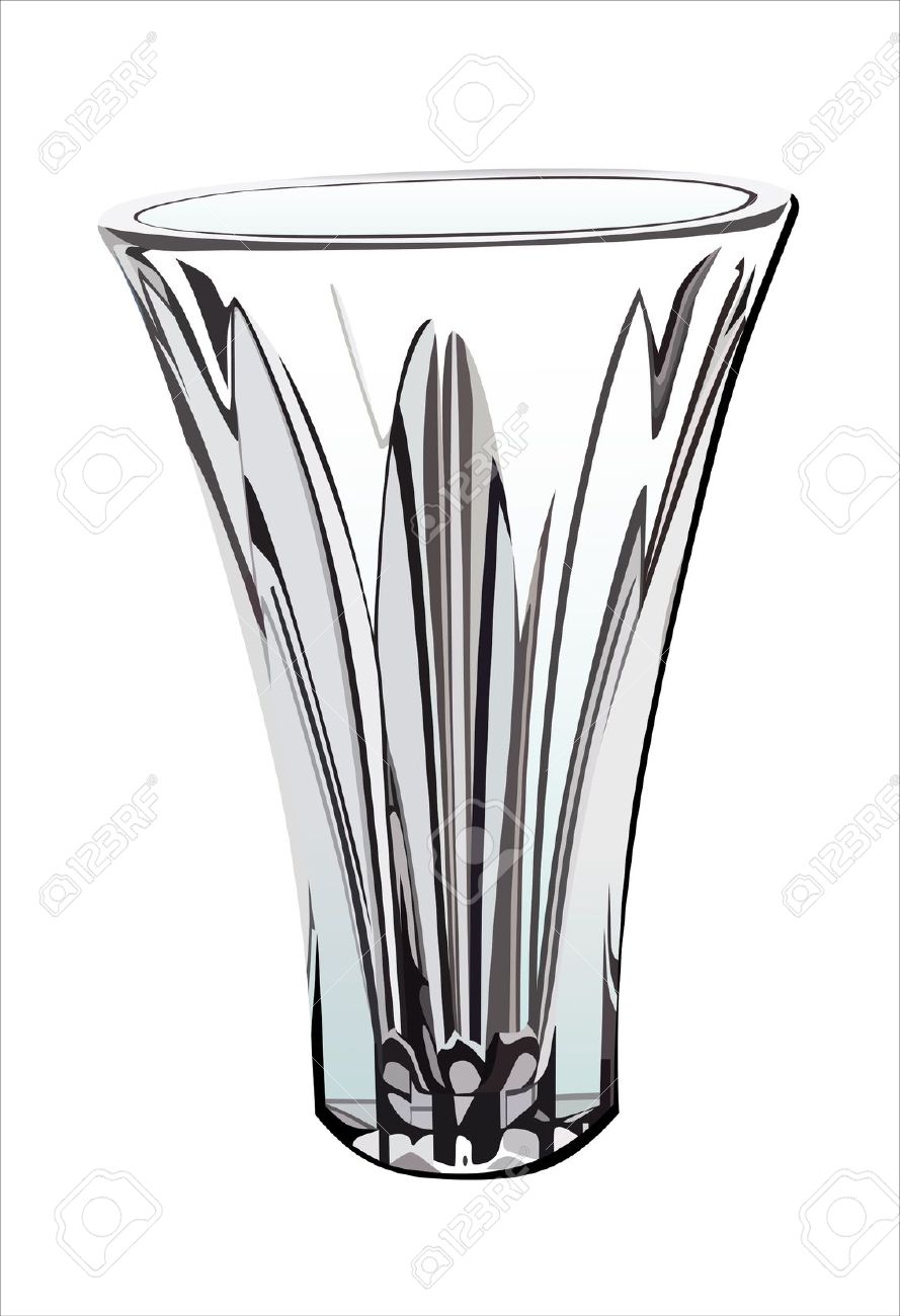 Glass vase clipart.