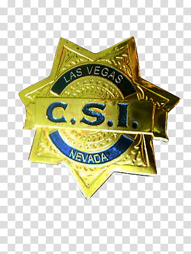 Forensics Tv Shows Brushs, Las Vegas C.S.I. badge.
