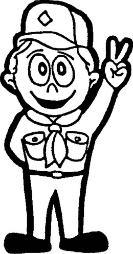 Scout Handshake clipart.