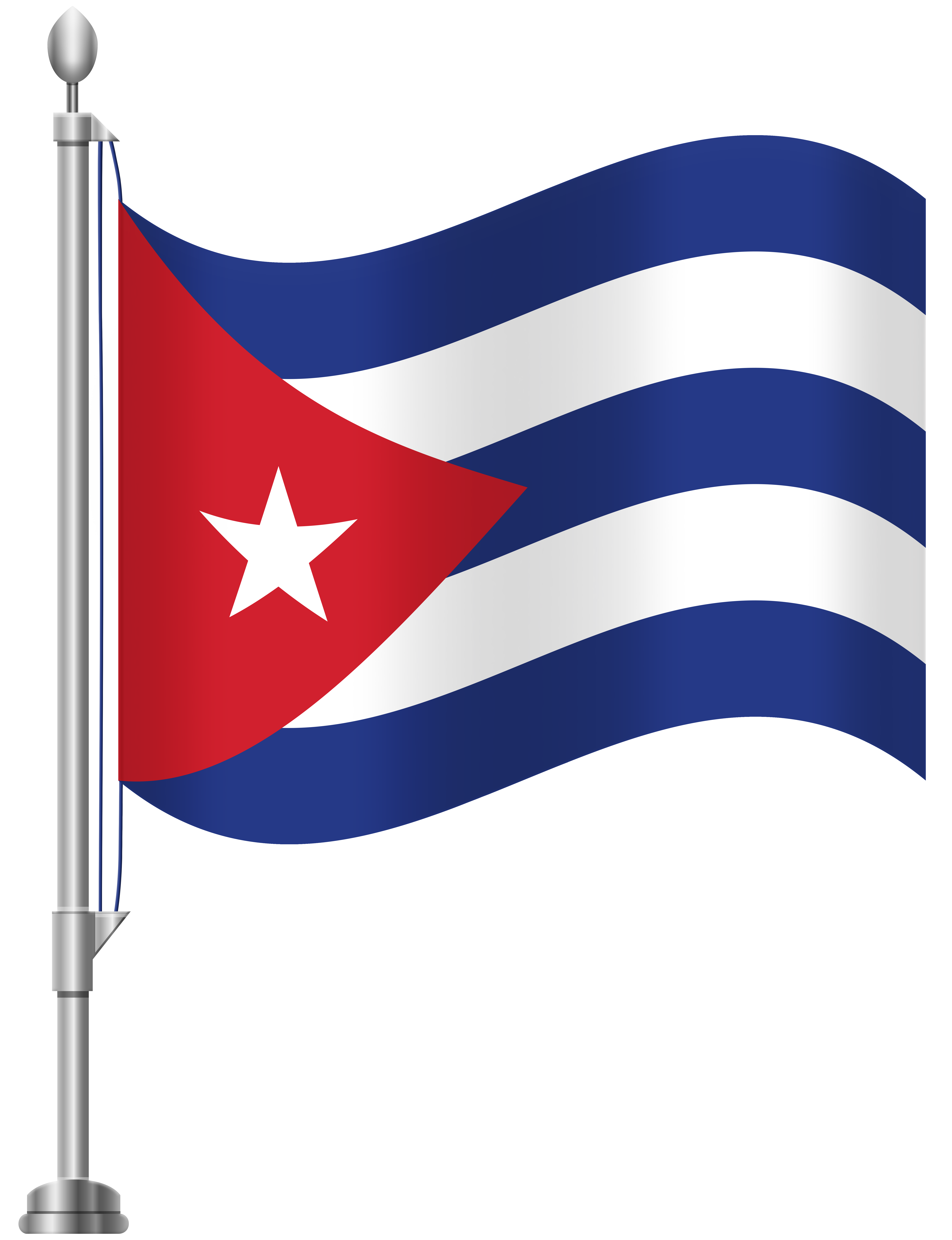 Cuba Flag PNG Clip Art.