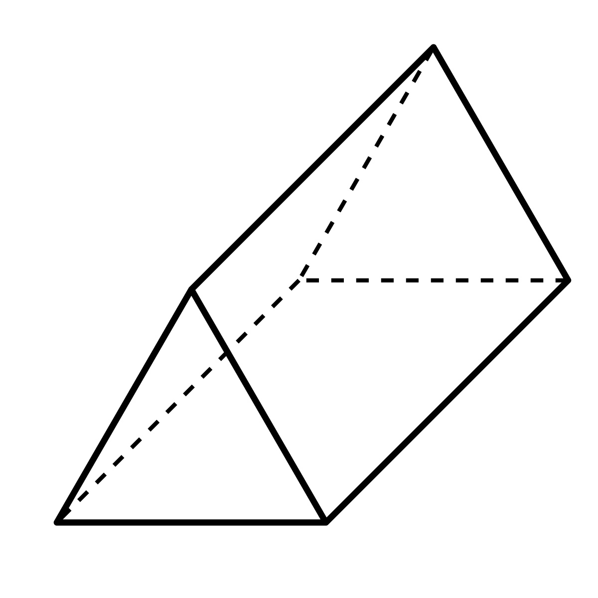 Треугольная Призма на прозрачном фоне