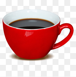 Red Coffee Cup PNG Images.