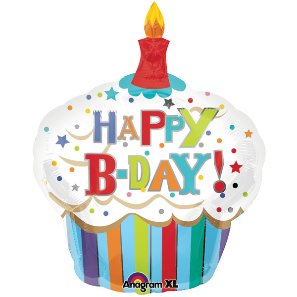 Happy Birthday Cupcake Clipart.