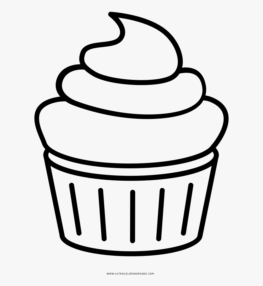 Outline Cupcake Clipart Black And White, Cliparts & Cartoons.