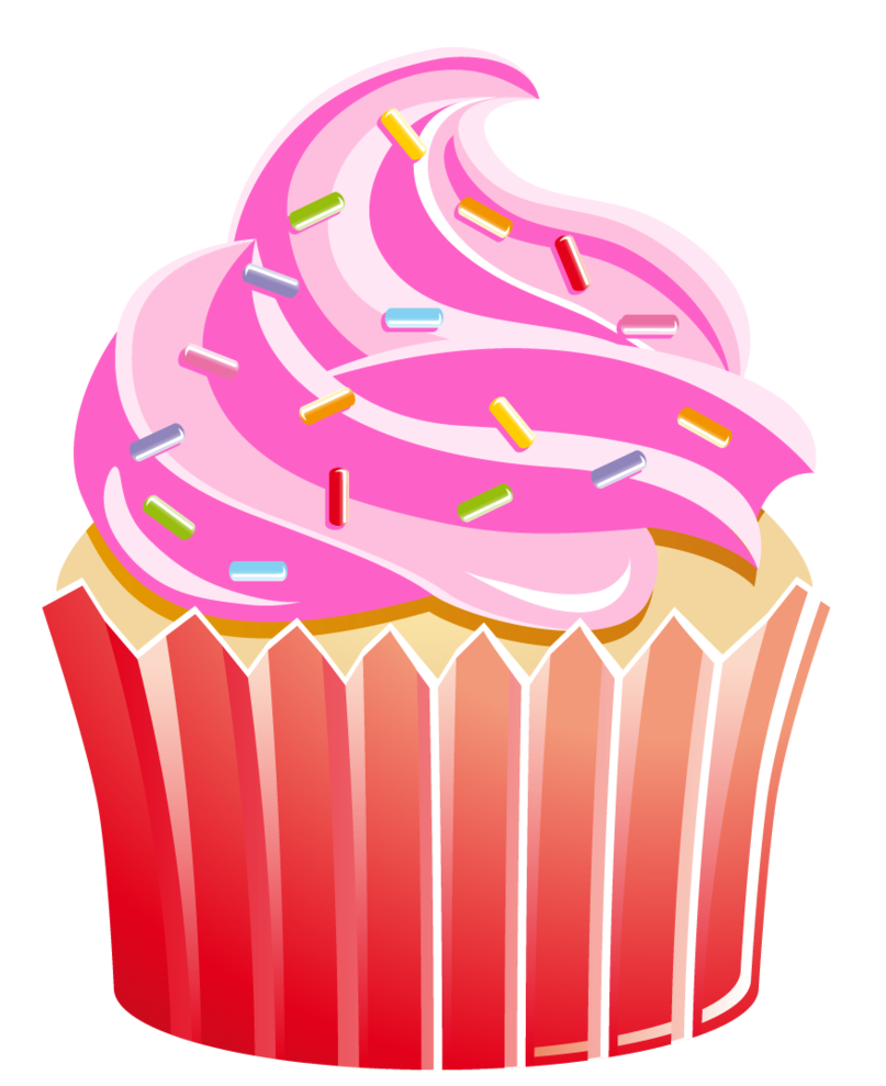 Cupcake Clipart Black And White.