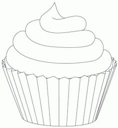 Printable Cupcake Coloring Pages.