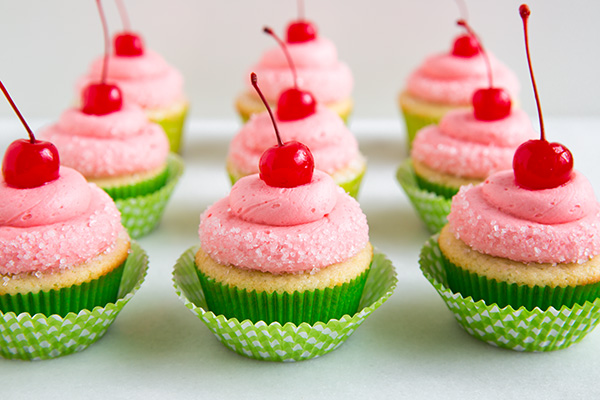 Cherry Limeade Cupcakes.