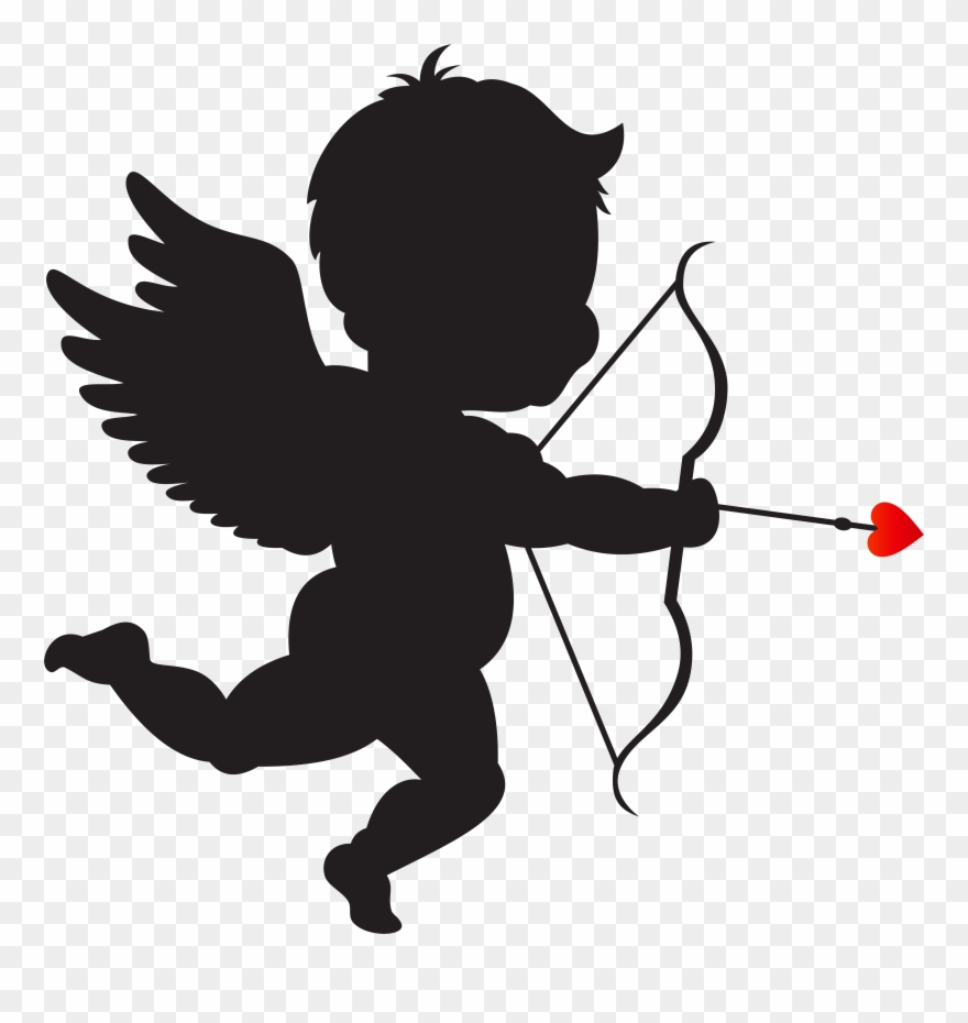 Cupid With Bow Silhouette Png Clip Art Imageu200b Gallery.