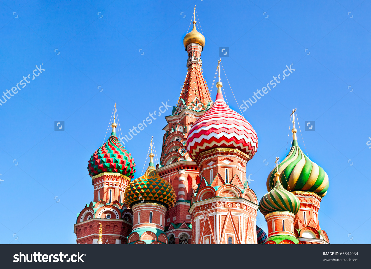 Cupola Of Saint Basil'S Cathedral On Red Square, Detailed View.