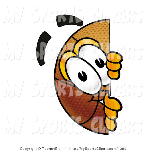 Sports Clip Art of a Curious Basketball Mascot Cartoon Character.