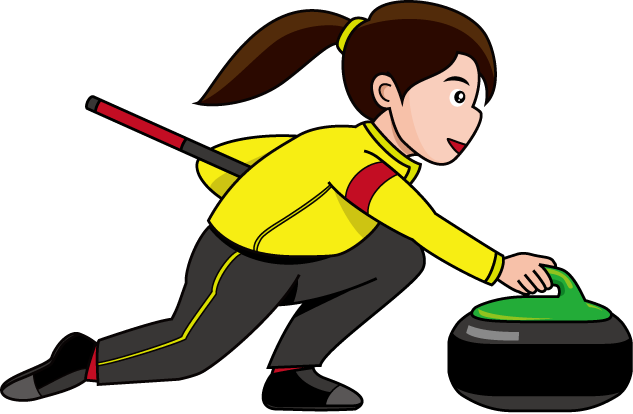 Curling Clipart.
