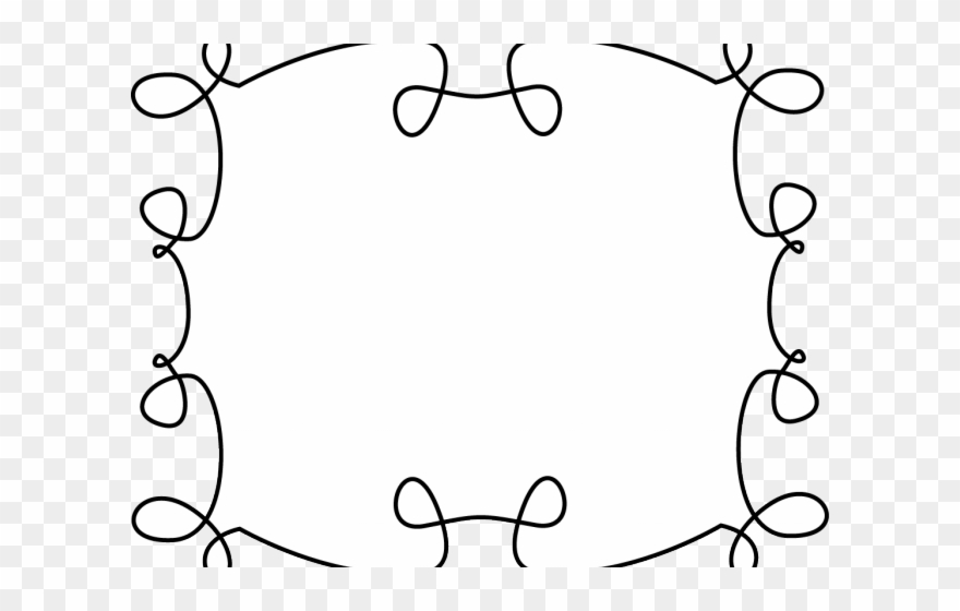 Curly Clipart Frame.