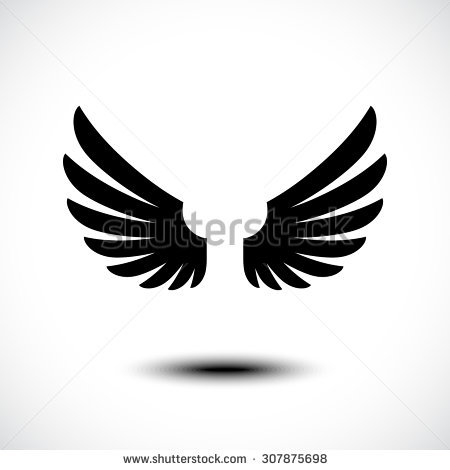 Angel Wings Vector Illustration Stock Vector 307875710.