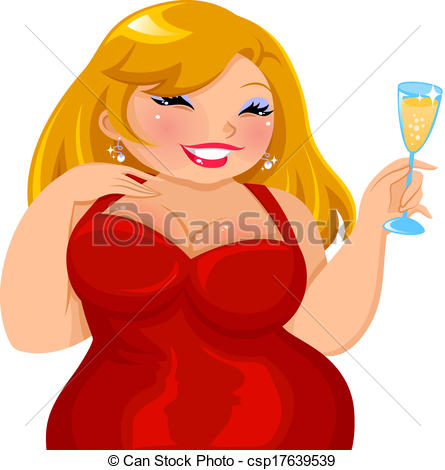 Curvy women clipart.