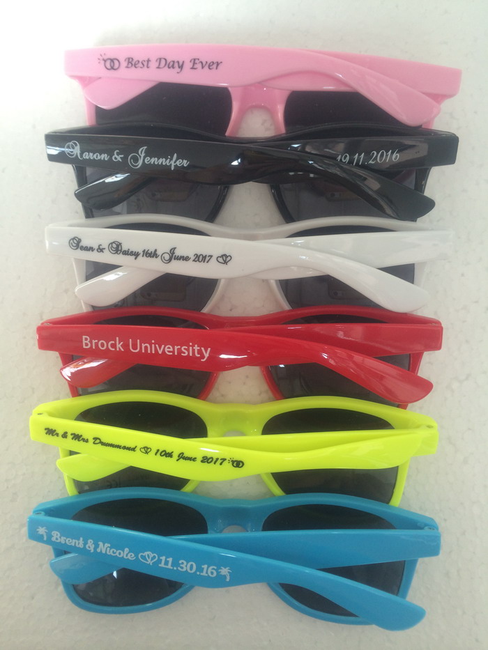 sunglasses colorful frame custom logo printed lenses sunglasses  personalised gifts.