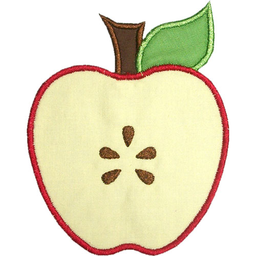 Half Apple Clipart.