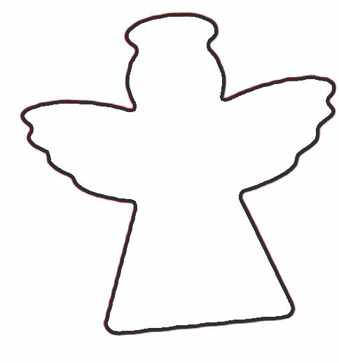 Angel Cut Out Template.