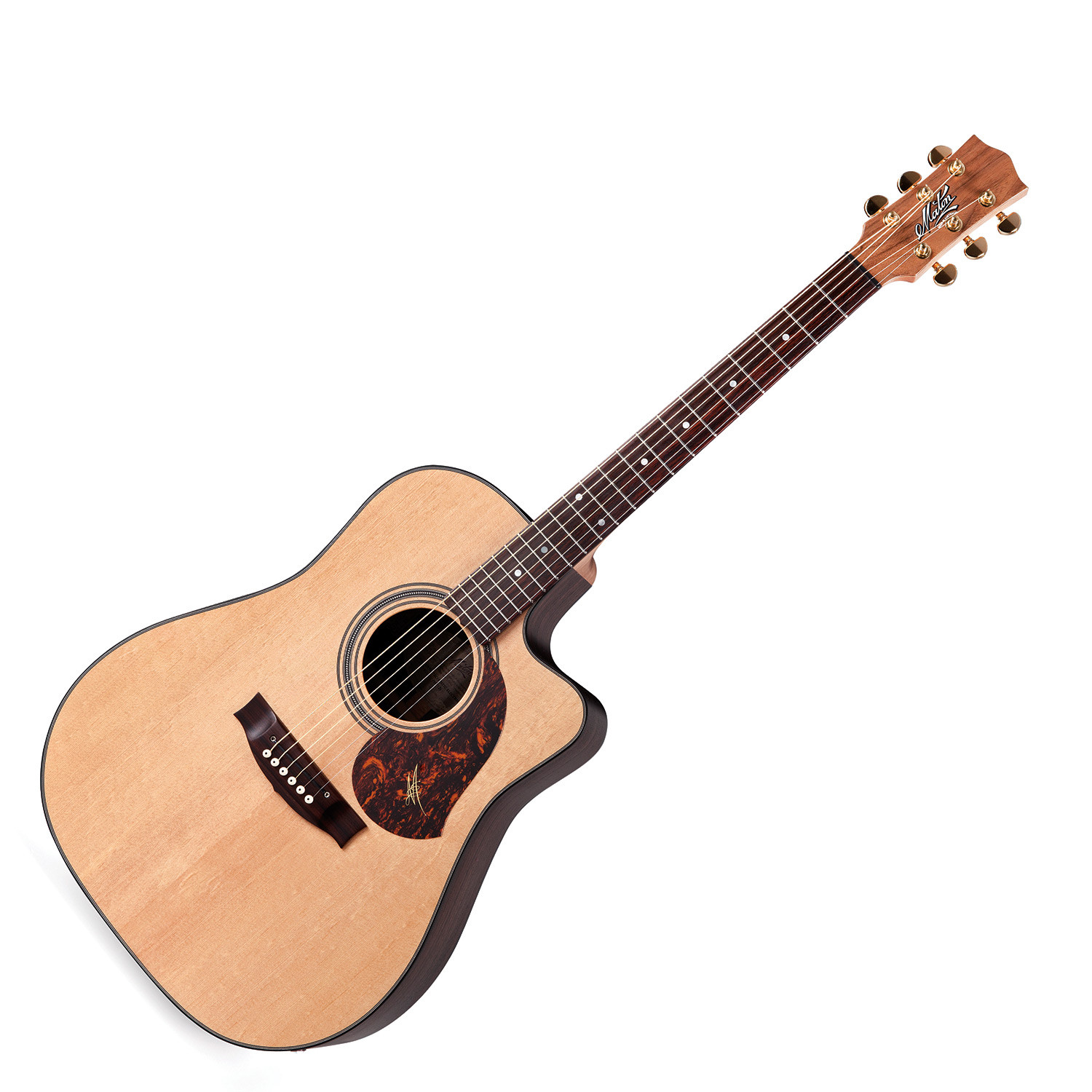 Maton ER90C Cutaway Acoustic / Electric Guitar w/case.