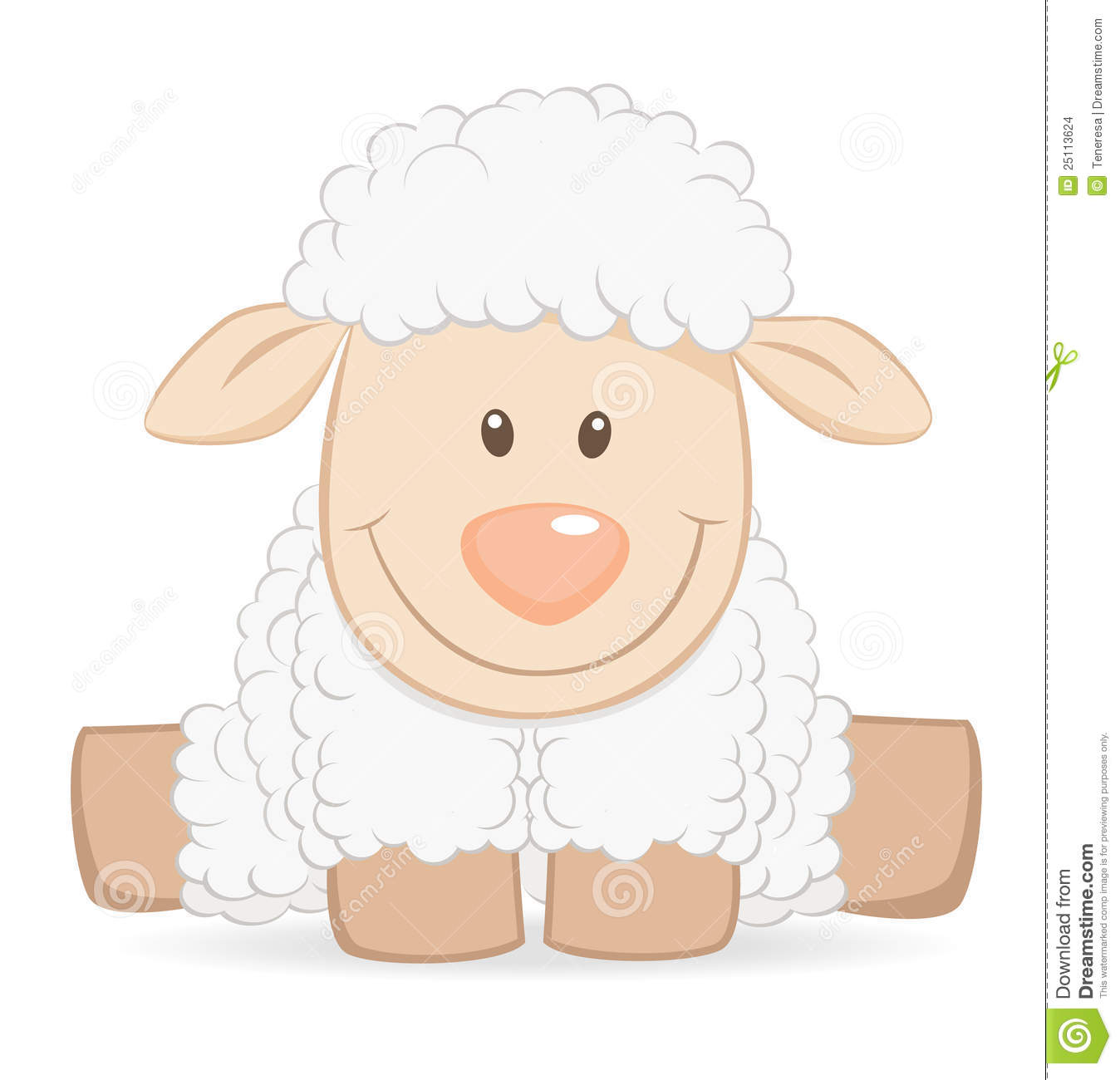 2095 Lamb free clipart.