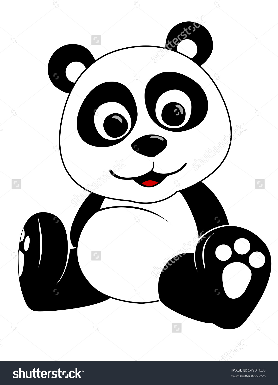 Baby Panda Bear Clipart.