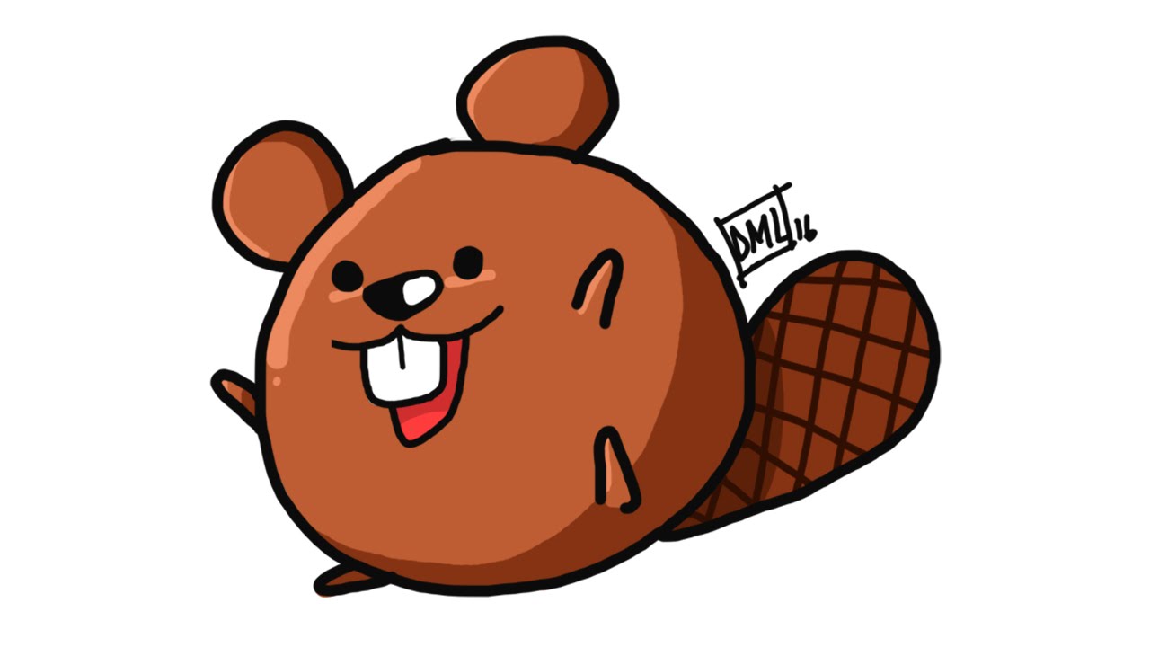 DRAW #34 How to draw a cute Beaver.