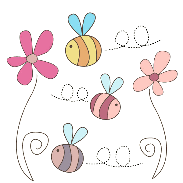 cute butterfly and flower clipart png - Clipground