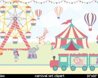 Cute circus clipart.