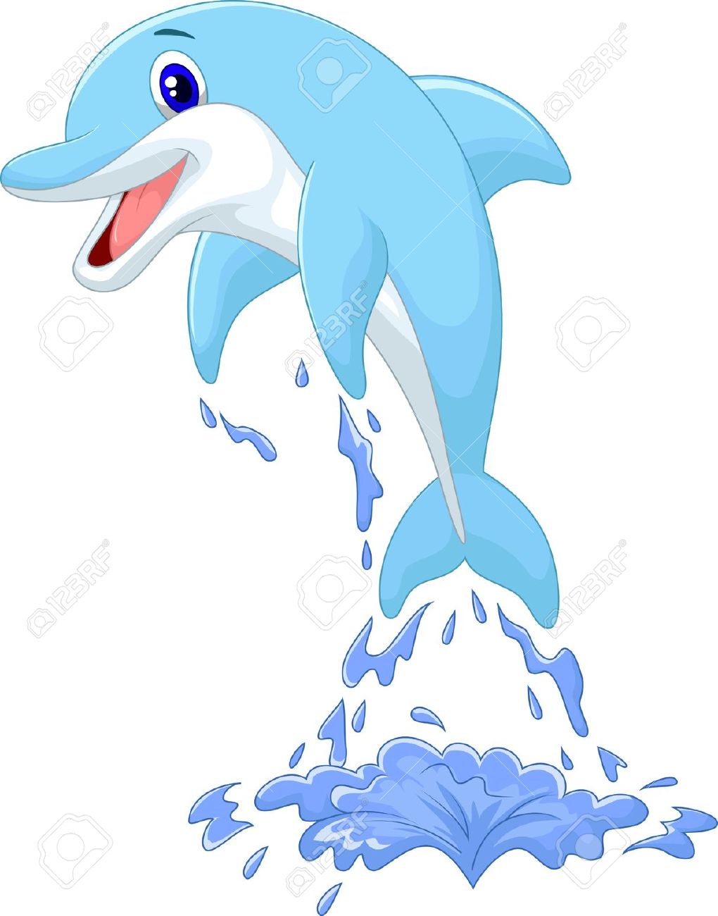 Cute Dolphin Clipart.