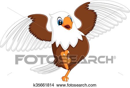 Cute eagle Clipart.