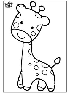 Dibujos infantiles jirafa.