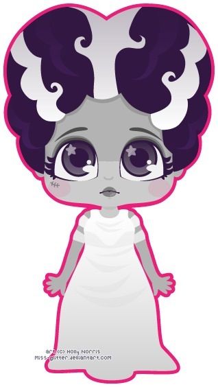 Girl Frankenstein Clipart.