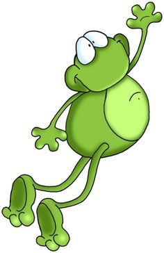 Cute hopping frog clipart free clipart image.