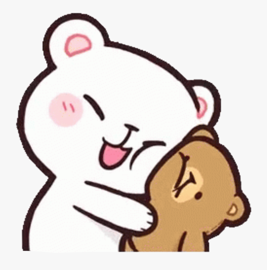 milkandmocha #hug #cute #bears #happy #kawaii #freetoedit.