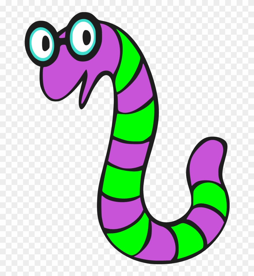 Cute Inchworm Clipart Image.