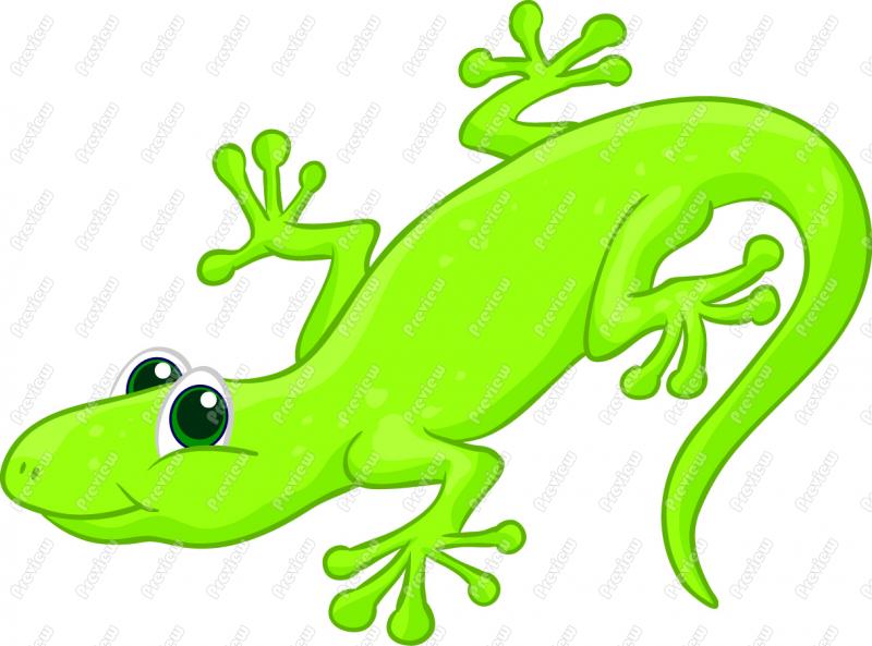 Cartoon Lizard Clipart.